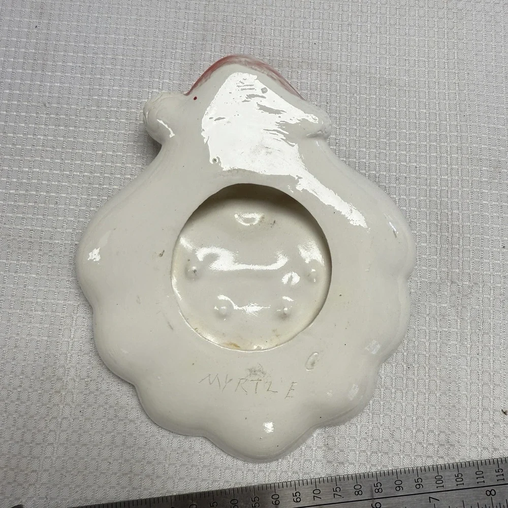 Vintage Santa‎ Claus Head Candy Dish Ceramic MCM Holiday Collectible